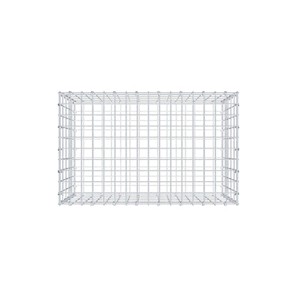Gabion 80 cm x 50 cm x 50 cm (L x H x P), mailles 5 cm x 10 cm, anneau en C