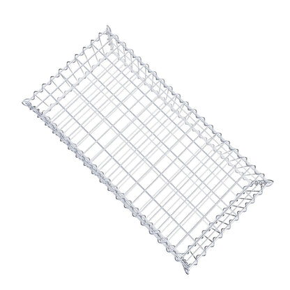 Gavión 100 cm x 20 cm x 50 cm (largo x alto x fondo), malla 5 cm x 10 cm, en espiral