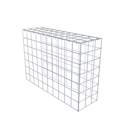 Mounted gabion type 4 100 cm x 70 cm x 30 cm (L x H x D), mesh size 10 cm x 10 cm, C-ring