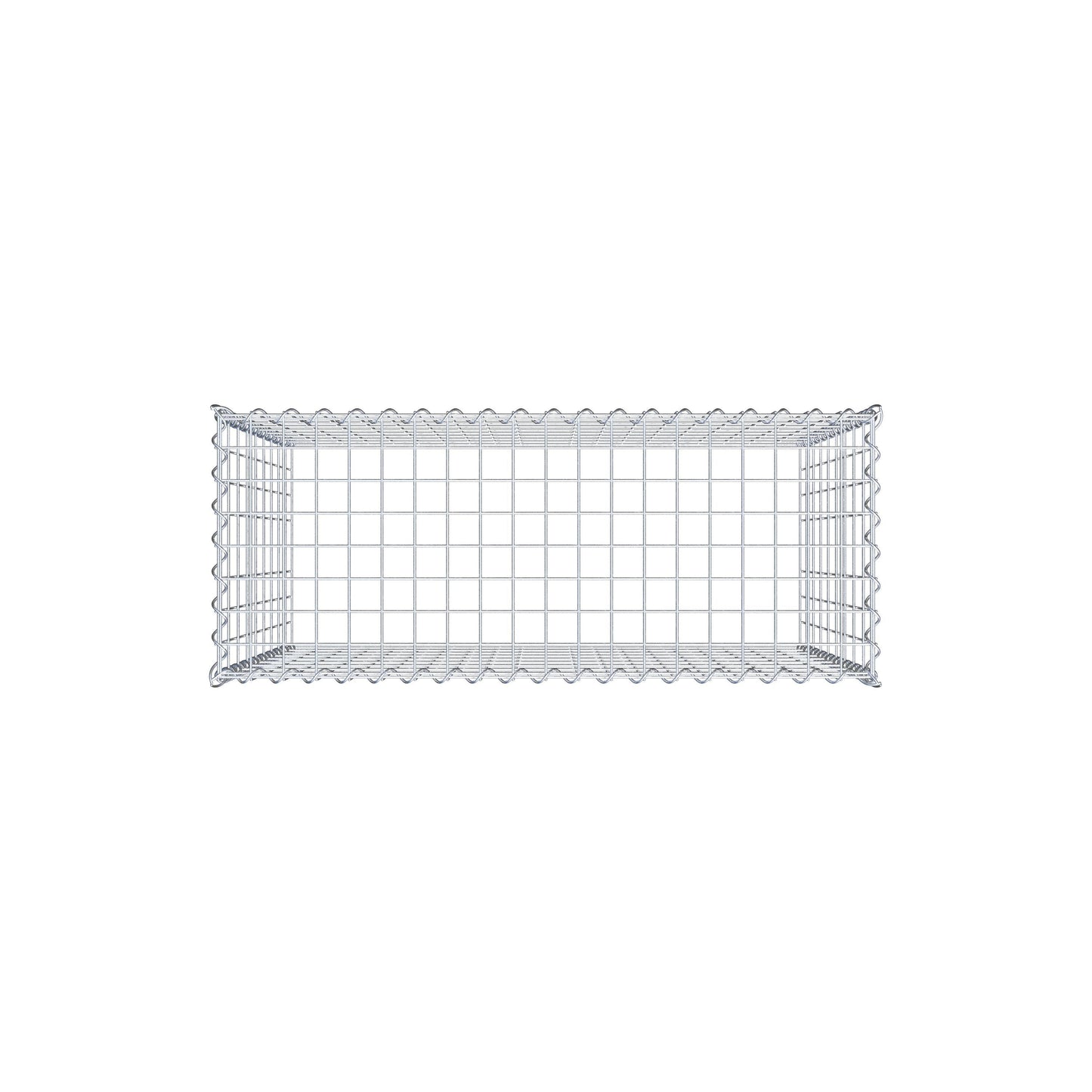 Gavión complementario tipo 3 100 cm x 90 cm x 40 cm (L x A x P), malla 5 cm x 10 cm, espiral