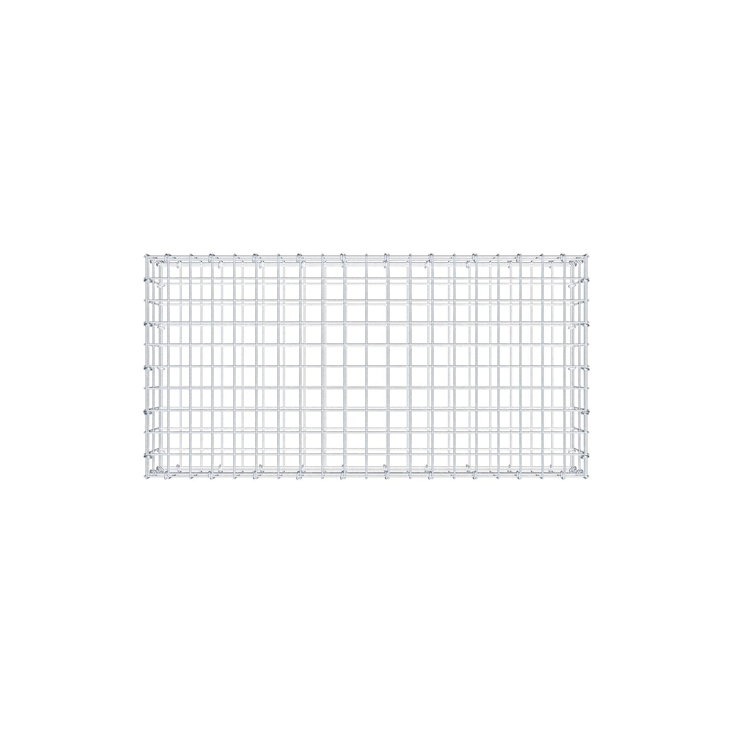 Gabione 100 cm x 20 cm x 50 cm (L x H x T), Maschenweite 5 cm x 10 cm, C-Ring