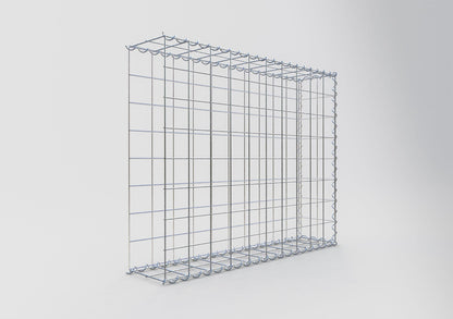 Gavión adulto tipo 2 100 cm x 80 cm x 20 cm (largo x alto x profundidad), tamaño de malla 10 cm x 10 cm, espiral