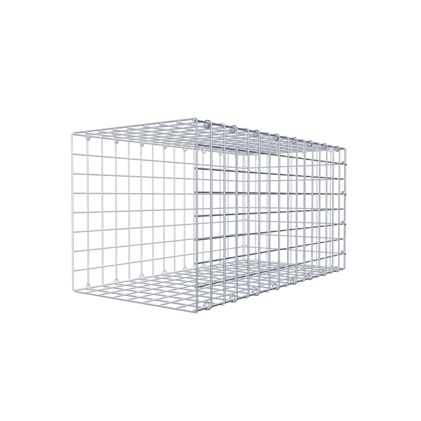 Opzetpaal type 2 80 cm x 40 cm x 40 cm (L x H x D), maaswijdte 5 cm x 5 cm, C-ring