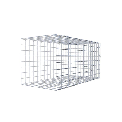 Opzetpaal type 2 80 cm x 40 cm x 40 cm (L x H x D), maaswijdte 5 cm x 5 cm, C-ring