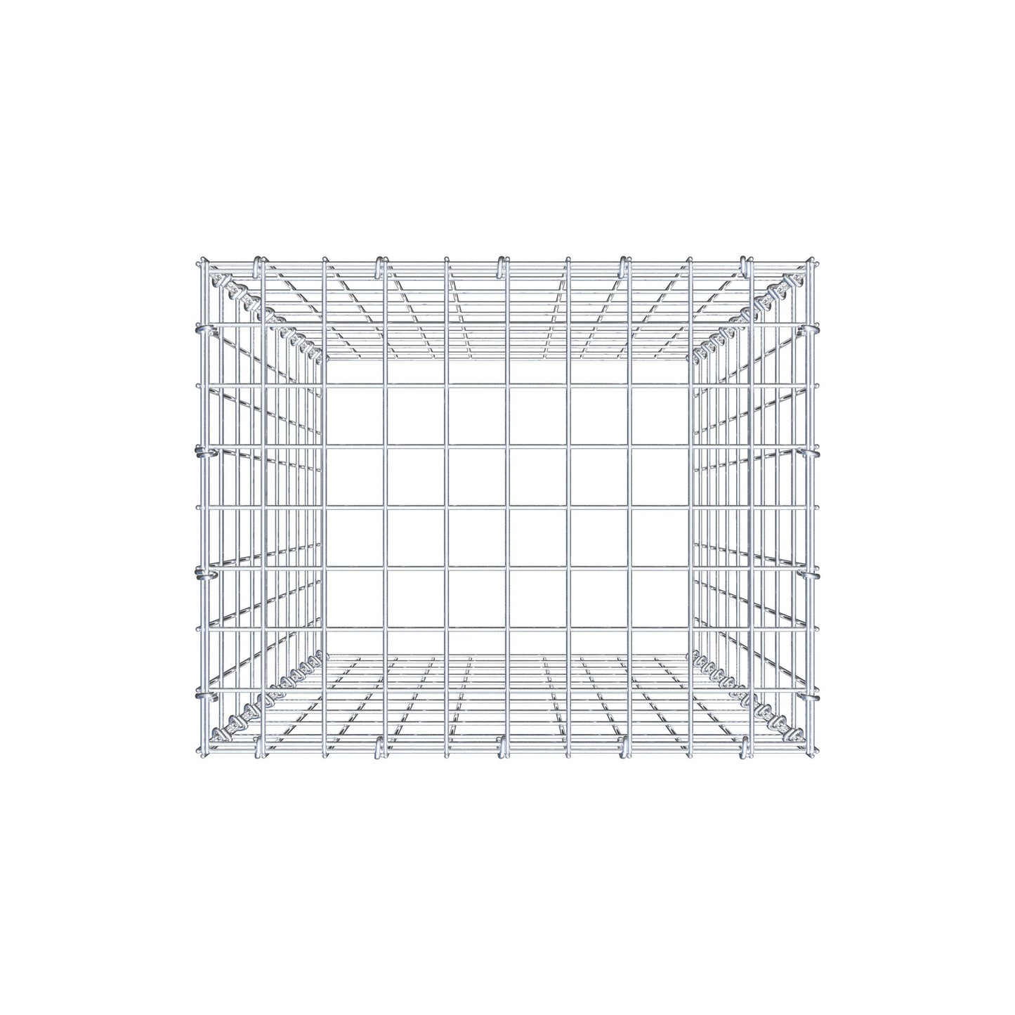 Gavión complementario de tipo 3 100 cm x 50 cm x 40 cm (L x A x P), malla 5 cm x 10 cm, anillo en C