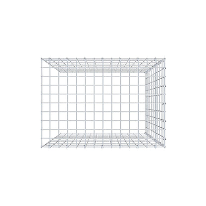 Mounted gabion type 4 100 cm x 70 cm x 50 cm (L x H x D), mesh size 5 cm x 10 cm, C-ring