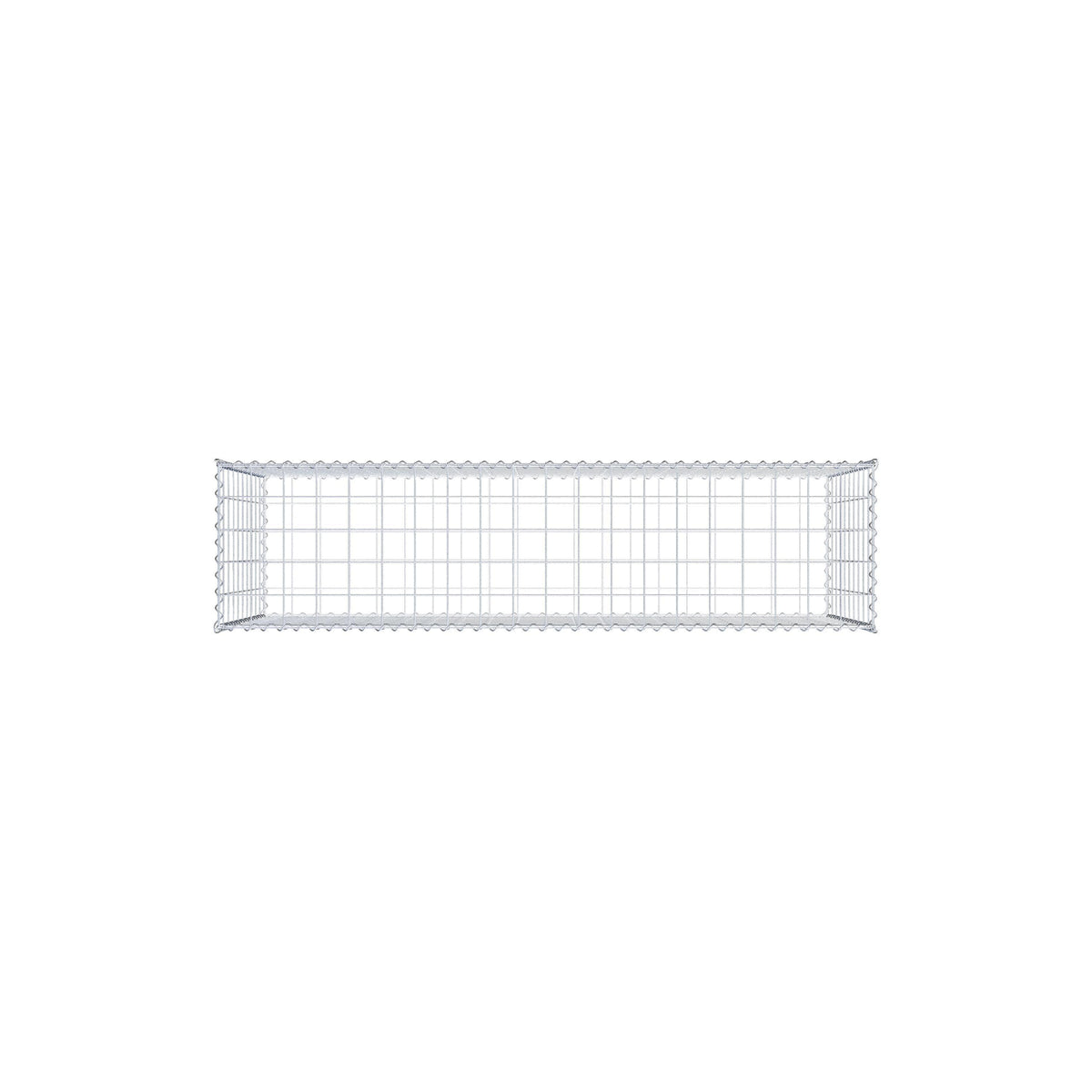 Gabbione 200 cm x 100 cm x 50 cm (L x H x P), maglia 10 cm x 10 cm, spirale