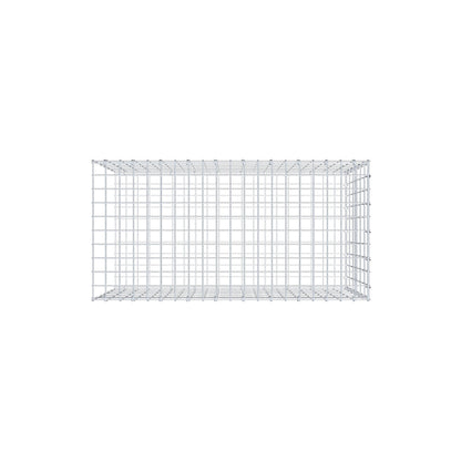 Mounted gabion type 2 100 cm x 60 cm x 50 cm, mesh size 5 cm x 10 cm, C-ring