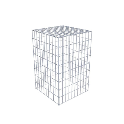 Gabião Tipo 3 80 cm x 50 cm x 50 cm (C x A x P), malhagem 5 cm x 10 cm, anel C