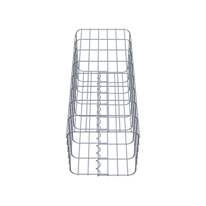Schanskorfzuil, hoekig 32 cm x 32 cm, 80 cm hoog, MW 5 cm x 10 cm