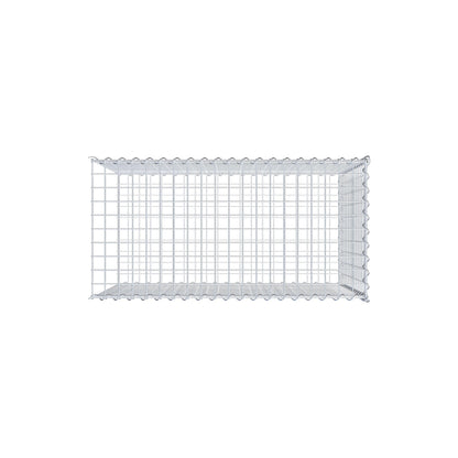 Gabion rapporté type 2 100 cm x 70 cm x 50 cm (L x H x P), mailles 5 cm x 5 cm, spirale