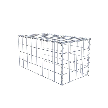 Anbaugabione Typ 4 80 cm x 40 cm x 40 cm (L x H x T), Maschenweite 10 cm x 10 cm, Spirale