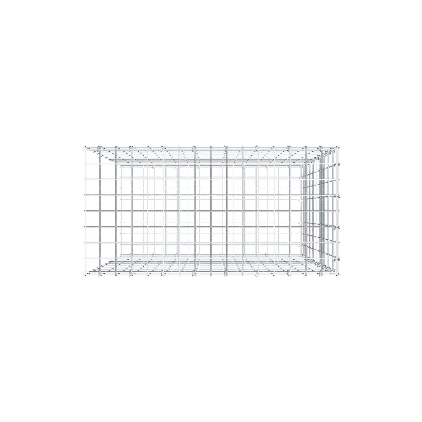Pile aggiuntivo tipo 2 100 cm x 80 cm x 40 cm, maglia 5 cm x 10 cm, anello a C