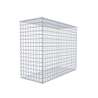 Schanskorf 100 cm x 80 cm x 40 cm (L x H x D), maaswijdte 5 cm x 5 cm, spiraalvormig