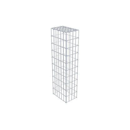 Gavión complementario de tipo 3 100 cm x 30 cm x 20 cm (largo x alto x fondo), malla 5 cm x 10 cm, anillo en C