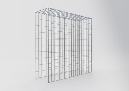 Gavión adulto tipo 4 100 cm x 100 cm x 30 cm (largo x alto x profundidad), tamaño de malla 5 cm x 10 cm, espiral