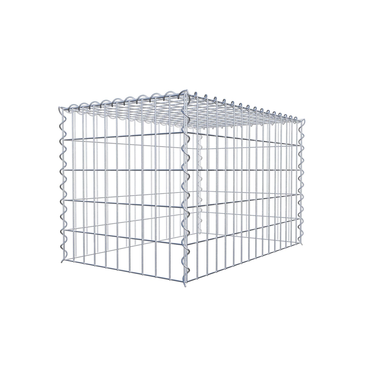 Gabbione aggiuntivo tipo 3 80 cm x 50 cm x 50 cm (L x A x P), maglia 5 cm x 10 cm, spirale