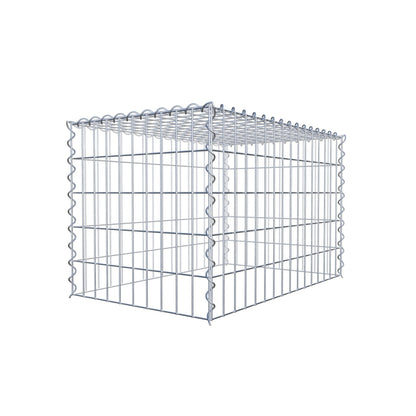 Gabbione aggiuntivo tipo 3 80 cm x 50 cm x 50 cm (L x A x P), maglia 5 cm x 10 cm, spirale