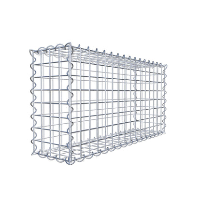 Gabbione 80 cm x 40 cm x 20 cm (L x H x P), maglia 5 cm x 5 cm, spirale