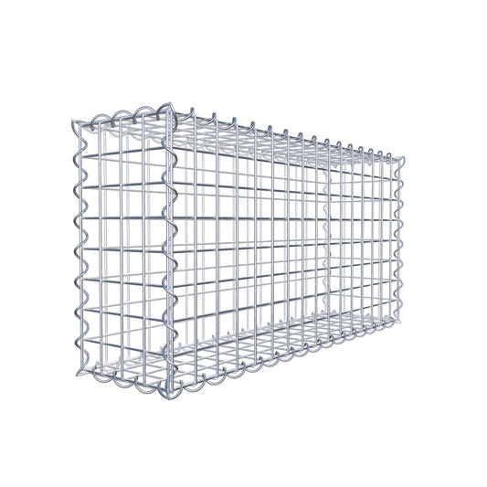 Gabbione 80 cm x 40 cm x 20 cm (L x H x P), maglia 5 cm x 5 cm, spirale