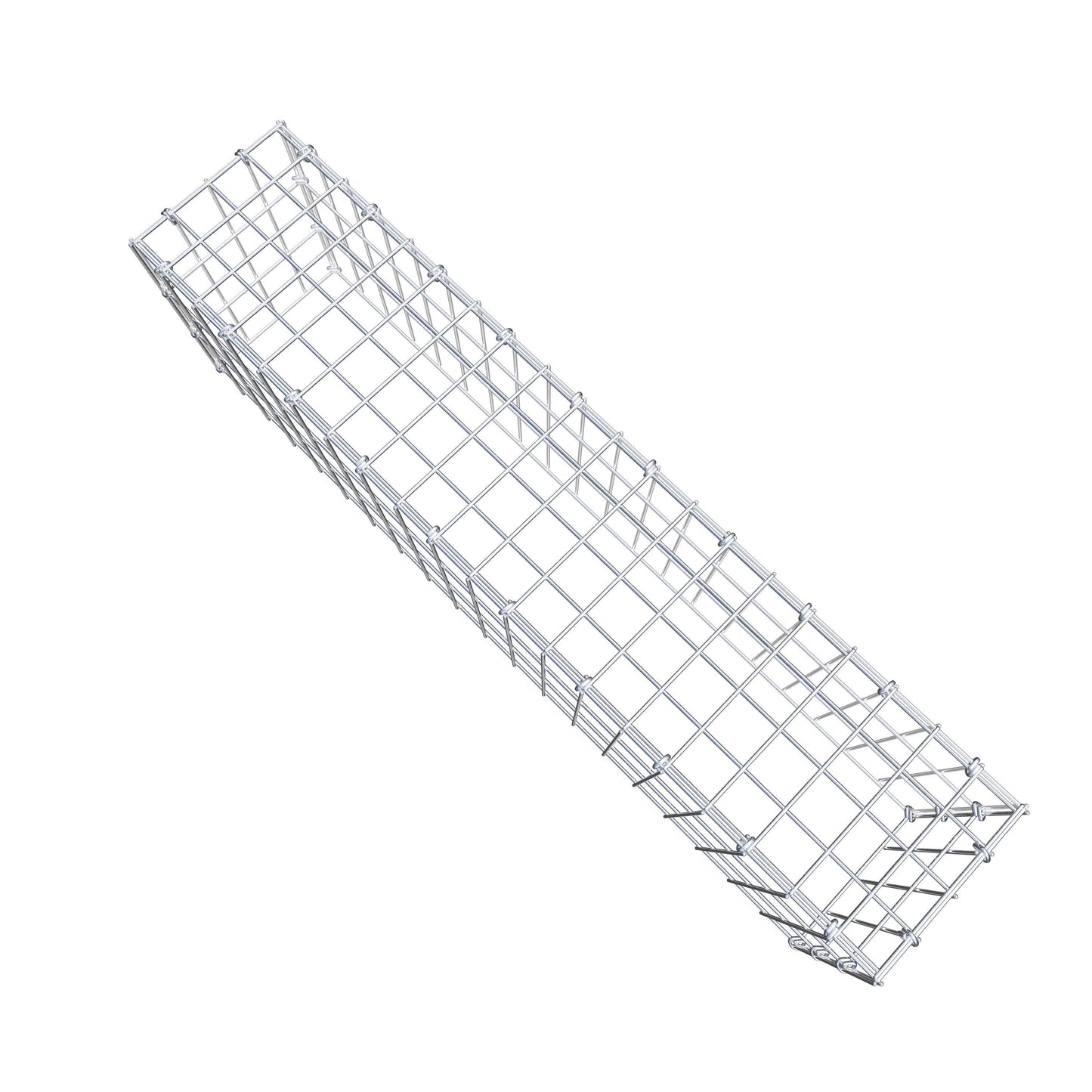 Gavión complementario de tipo 3 100 cm x 30 cm x 20 cm (largo x alto x fondo), malla 5 cm x 10 cm, anillo en C