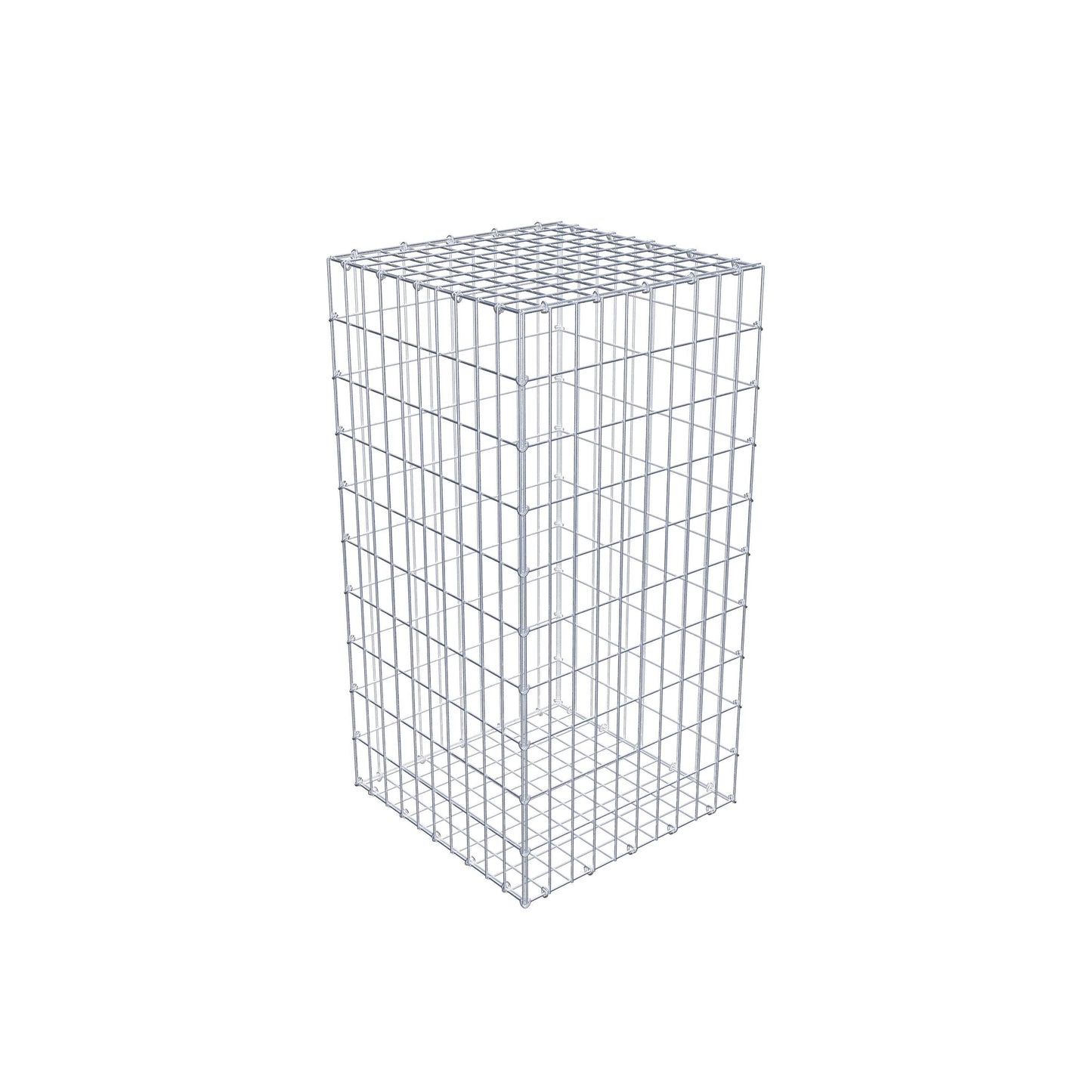 Gabião 100 cm x 50 cm x 50 cm (C x A x P), malhagem 5 cm x 10 cm, anel C