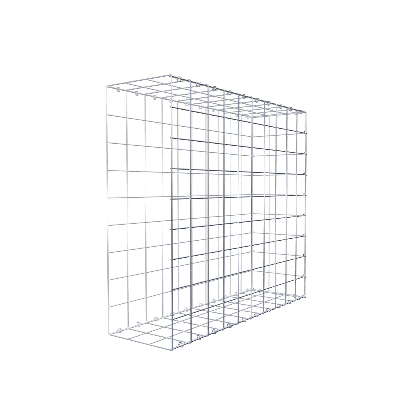 Gabião Tipo 2 100 cm x 90 cm x 30 cm (C x A x P), malhagem 10 cm x 10 cm, anel C