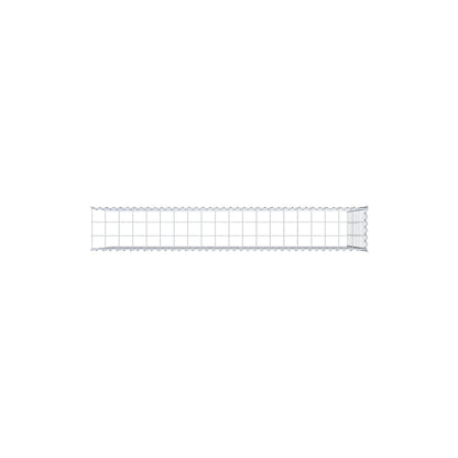 Opvokset gabion type 4 200 cm x 100 cm x 30 cm (L x H x D), maskestørrelse 10 cm x 10 cm, spiral