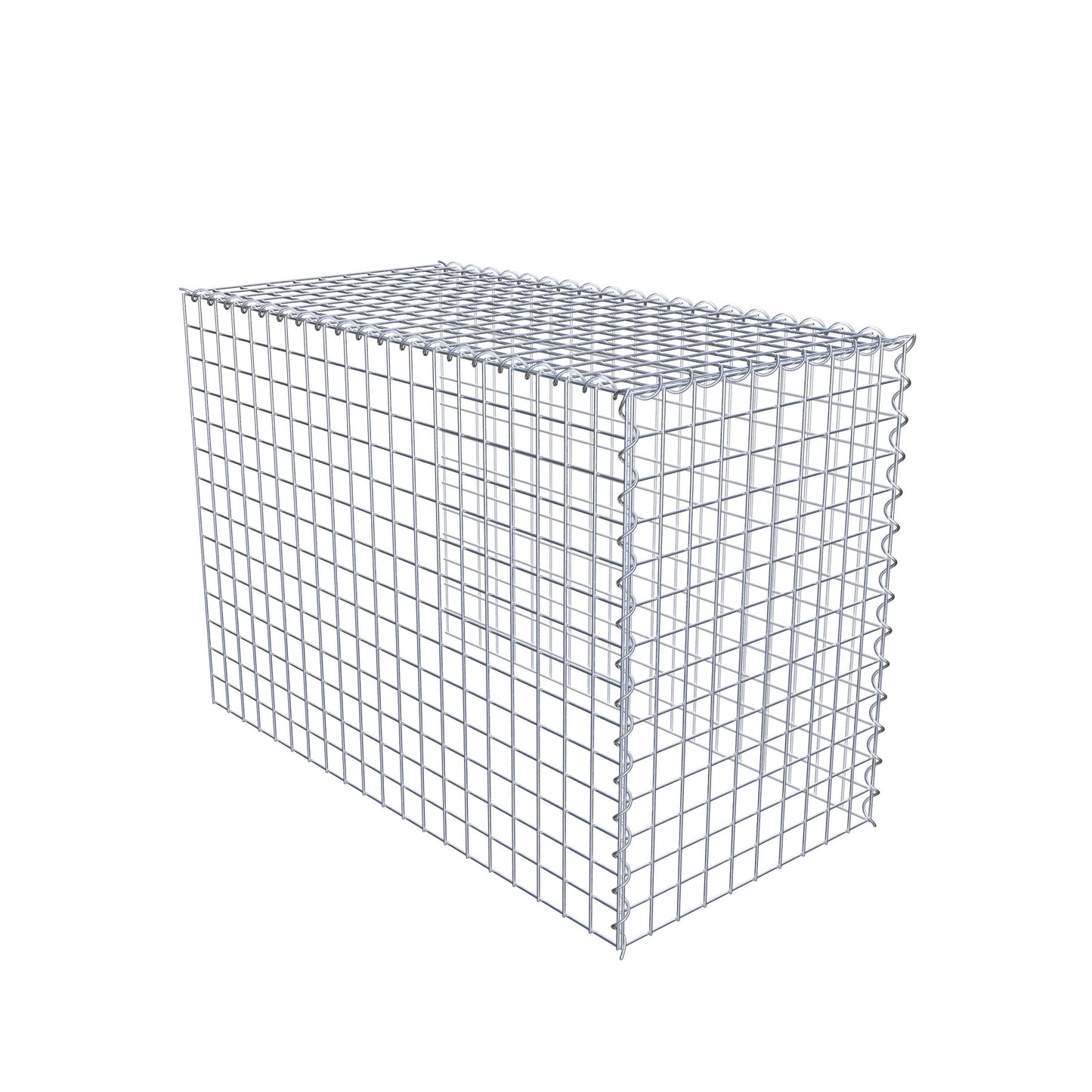 Gabião tipo 4 100 cm x 70 cm x 50 cm (C x A x P), malhagem 5 cm x 5 cm, espiral