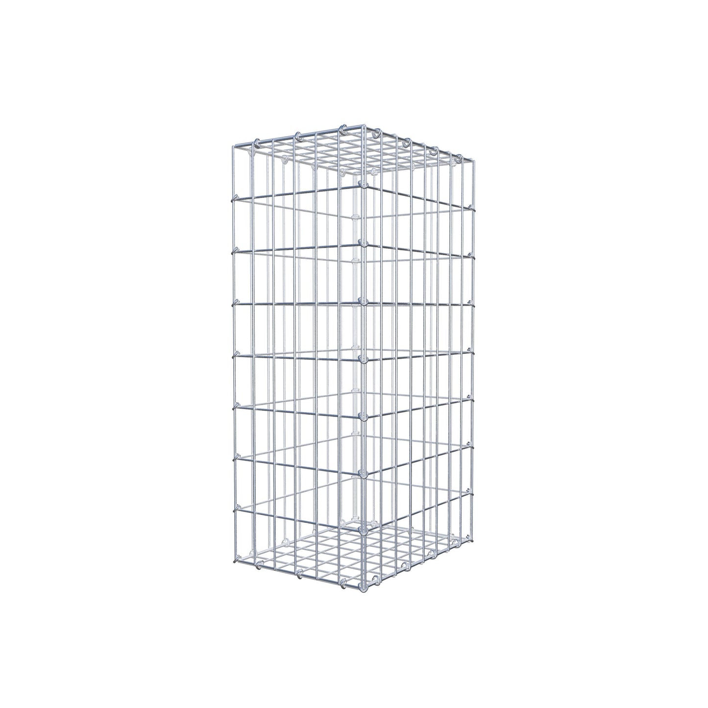 Gabione 80 cm x 40 cm x 30 cm (L x H x T), Maschenweite 5 cm x 10 cm, C-Ring