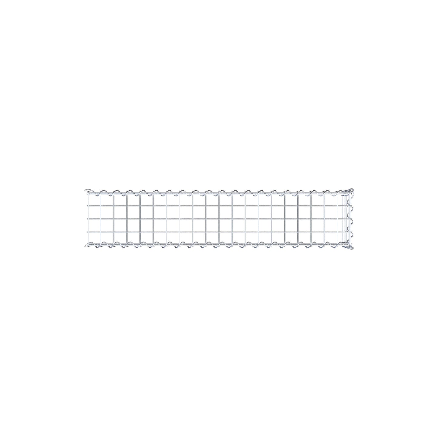 Gavión complementario tipo 4 100 cm x 20 cm x 20 cm (L x A x P), malla 5 cm x 5 cm, espiral