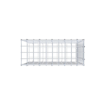 Gavión complementario de tipo 2 50 cm x 50 cm x 20 cm (largo x alto x fondo), malla 5 cm x 5 cm, anillo en C
