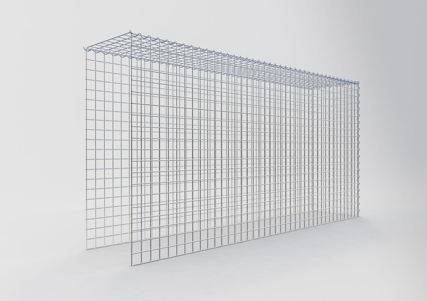 Gavión adicional tipo 4 200 cm x 100 cm x 40 cm (L x A x P), malla 5 cm x 5 cm, en espiral