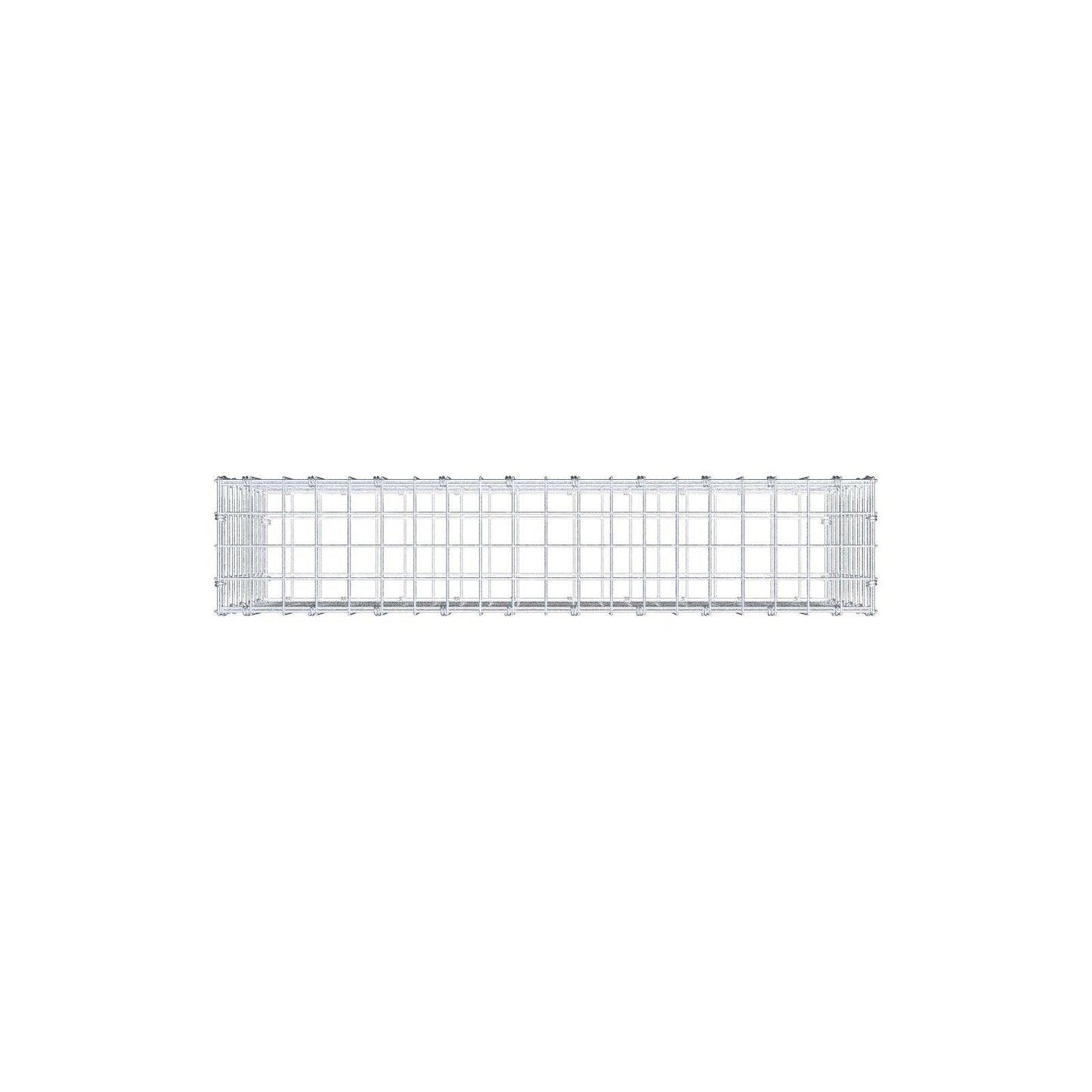 Gabion 100 cm x 50 cm x 20 cm (L x H x P), mailles 5 x 5 cm, anneau en spirale
