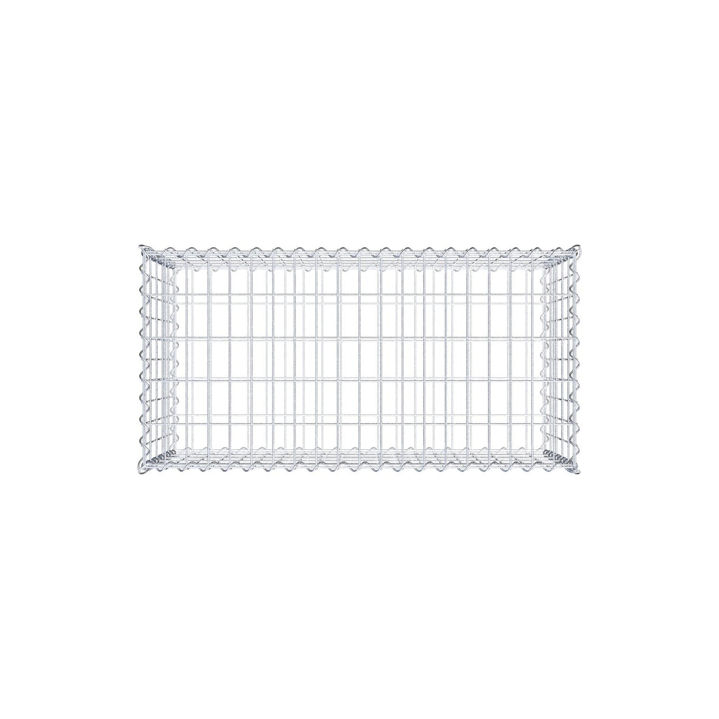 Gabião 100 cm x 50 cm x 50 cm (C x A x P), malhagem 5 cm x 10 cm, espiral
