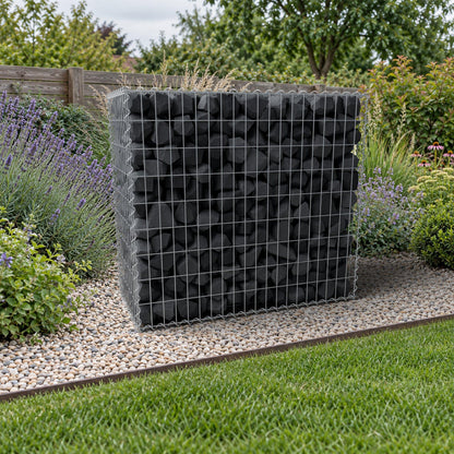 Gabbione 100 cm x 90 cm x 50 cm (L x H x P), maglia 5 cm x 10 cm, spirale