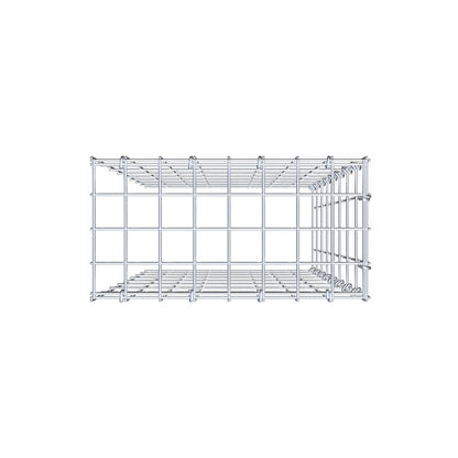 Anbaugabione Typ 4 80 cm x 40 cm x 20 cm (L x H x T), Maschenweite 5 cm x 10 cm, C-Ring