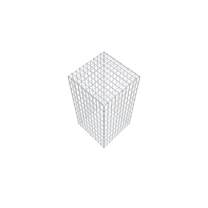 Gabião 100 cm x 50 cm x 50 cm (C x A x P), malhagem 5 cm x 10 cm, anel C