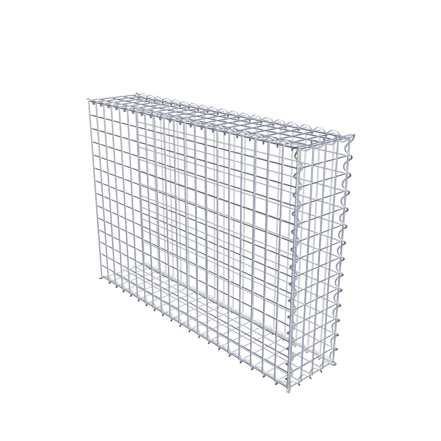 Gabion rapporté type 2 100 cm x 70 cm x 20 cm (L x H x P), mailles 5 cm x 5 cm, spirale