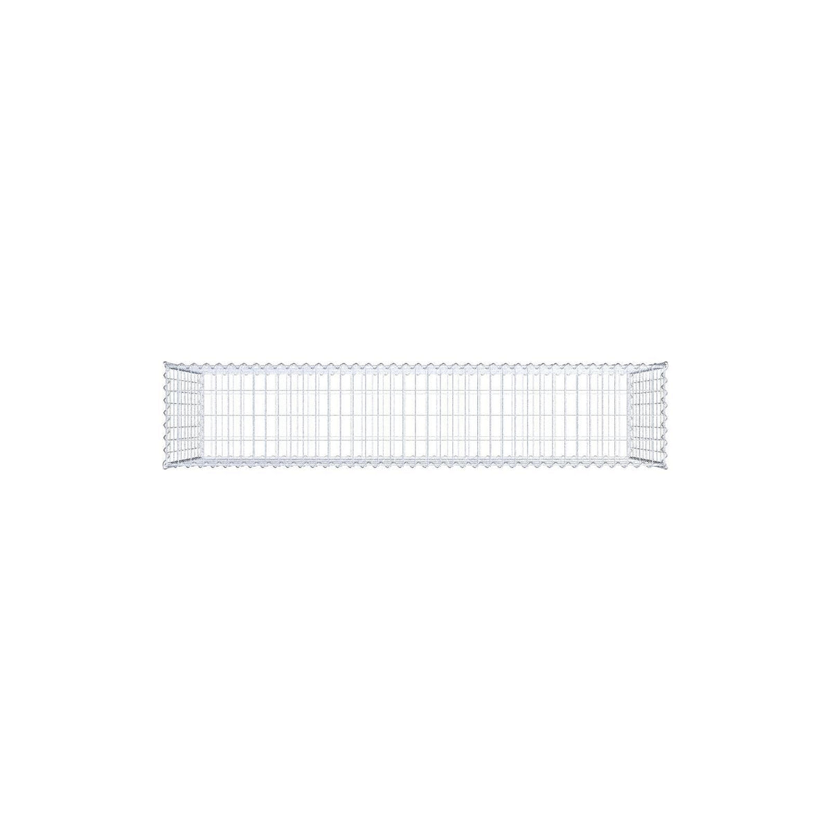 Gabion 200 cm x 100 cm x 40 cm (L x H x D), maskestørrelse 5 cm x 10 cm, spiral