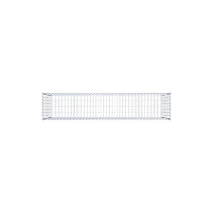 Gabion 200 cm x 100 cm x 40 cm (L x H x D), maskestørrelse 5 cm x 10 cm, spiral