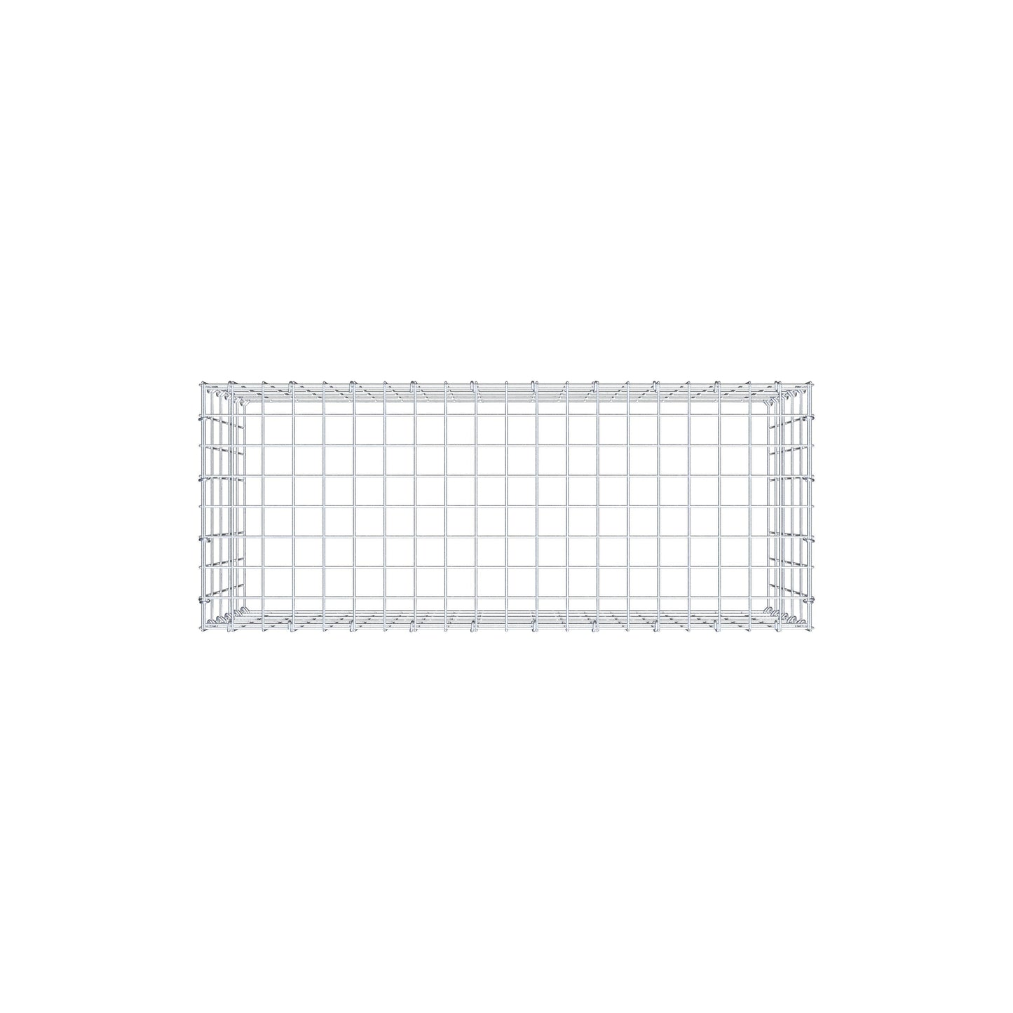 Gavión complementario de tipo 3 100 cm x 50 cm x 40 cm (L x A x P), malla 5 cm x 10 cm, anillo en C