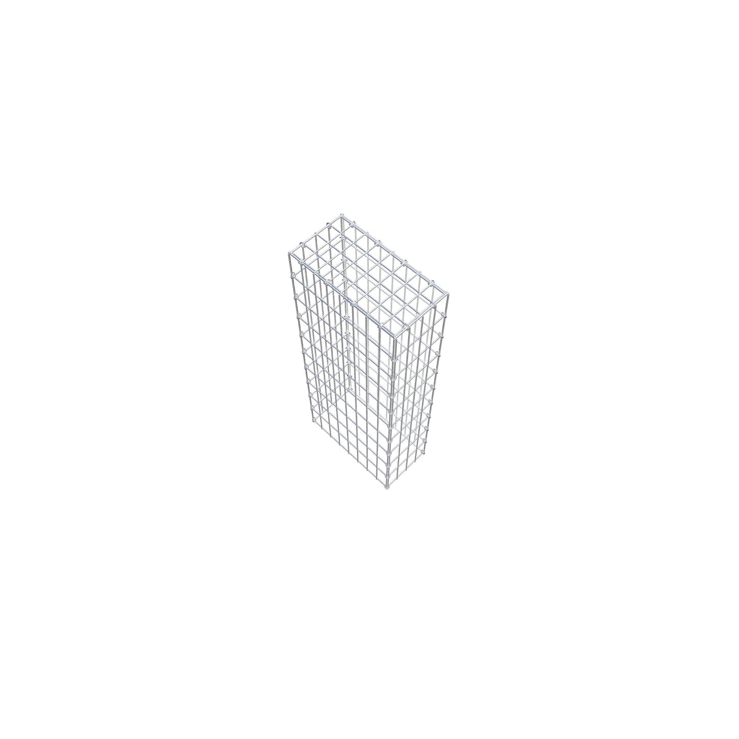 Monteret gabion type 3 100 cm x 40 cm x 20 cm (L x H x D), maskestørrelse 5 cm x 10 cm, C-ring