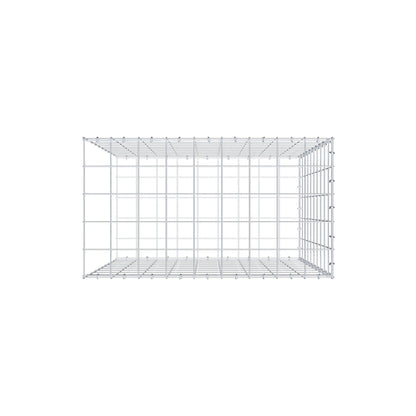 Gavión complementario de tipo 2 100 cm x 90 cm x 50 cm (L x A x P), malla 10 cm x 10 cm, anillo en C