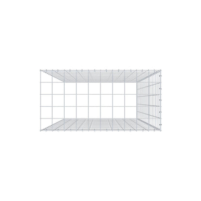 Gavión adicional tipo 4 200 cm x 100 cm x 50 cm (L x A x P), malla 10 cm x 10 cm, anillo en C