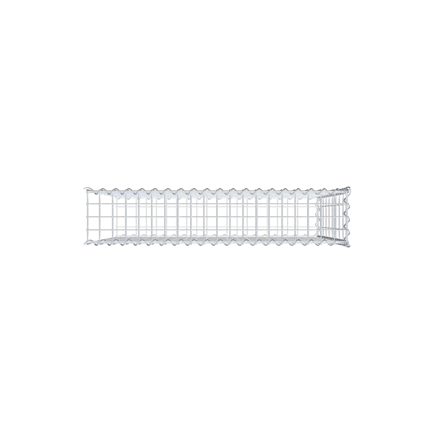 Gabbione aggiuntivo tipo 2 100 cm x 90 cm x 20 cm (L x H x P), dimensione maglia 5 cm x 10 cm, a spirale