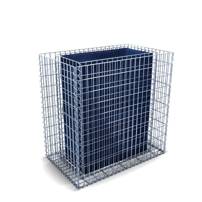 Højbed firkantet 100 cm x 100 cm x 60 cm (L x H x D), maskestørrelse 5 x 10 cm, vægtykkelse 10 cm