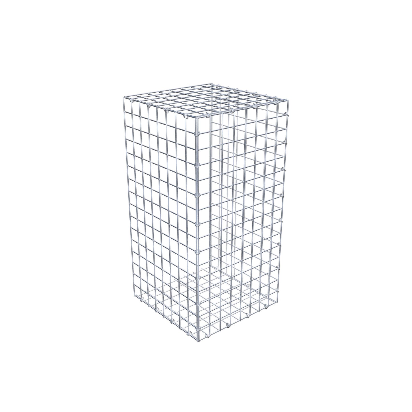 Opzetpaal type 2 80 cm x 40 cm x 40 cm (L x H x D), maaswijdte 5 cm x 5 cm, C-ring
