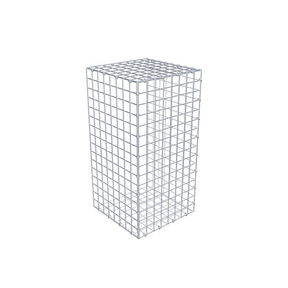 Opzetpaal type 2 80 cm x 40 cm x 40 cm (L x H x D), maaswijdte 5 cm x 5 cm, C-ring