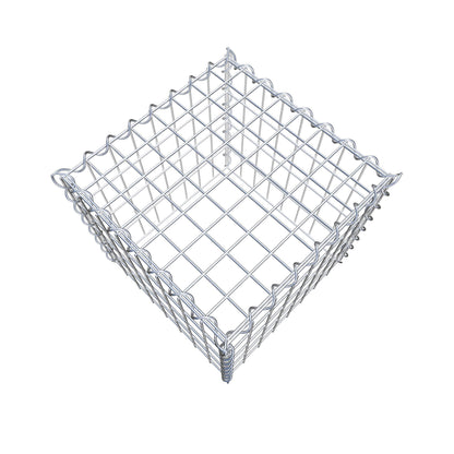 Gabion rapporté type 3 40 cm x 40 cm x 40 cm (L x H x P), mailles 5 cm x 10 cm, spirale